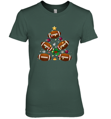 NFL Christmas Pajama Football Christmas Ornaments Tree Xmas Gift Women's Premium T-Shirt Women's Premium T-Shirt - jonhlittlestore88