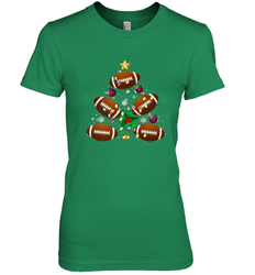 NFL Christmas Pajama Football Christmas Ornaments Tree Xmas Gift Women's Premium T-Shirt