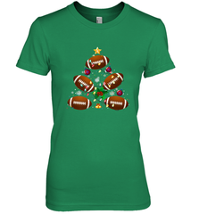 NFL Christmas Pajama Football Christmas Ornaments Tree Xmas Gift Women's Premium T-Shirt Women's Premium T-Shirt - jonhlittlestore88