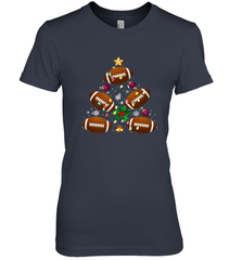 NFL Christmas Pajama Football Christmas Ornaments Tree Xmas Gift Women's Premium T-Shirt Women's Premium T-Shirt - jonhlittlestore88
