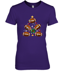 NFL Christmas Pajama Football Christmas Ornaments Tree Xmas Gift Women's Premium T-Shirt Women's Premium T-Shirt - jonhlittlestore88