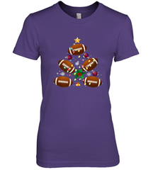 NFL Christmas Pajama Football Christmas Ornaments Tree Xmas Gift Women's Premium T-Shirt Women's Premium T-Shirt - jonhlittlestore88