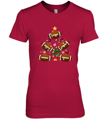 NFL Christmas Pajama Football Christmas Ornaments Tree Xmas Gift Women's Premium T-Shirt Women's Premium T-Shirt - jonhlittlestore88