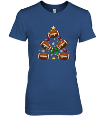 NFL Christmas Pajama Football Christmas Ornaments Tree Xmas Gift Women's Premium T-Shirt Women's Premium T-Shirt - jonhlittlestore88