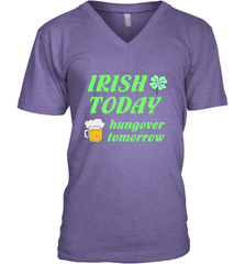 Irish today hungover tomorrow St Patricks Day Shirt Men's V-Neck Men's V-Neck - jonhlittlestore88