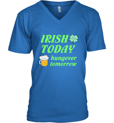 Irish today hungover tomorrow St Patricks Day Shirt Men's V-Neck Men's V-Neck - jonhlittlestore88
