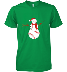 Snowman Baseball Christmas Men's Premium T-Shirt Men's Premium T-Shirt - jonhlittlestore88