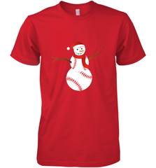 Snowman Baseball Christmas Men's Premium T-Shirt Men's Premium T-Shirt - jonhlittlestore88