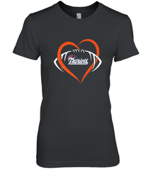 NFL New England Patriots Heart Love Football Women's Premium T-Shirt Women's Premium T-Shirt - jonhlittlestore88
