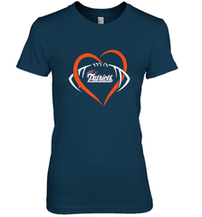 NFL New England Patriots Heart Love Football Women's Premium T-Shirt Women's Premium T-Shirt - jonhlittlestore88