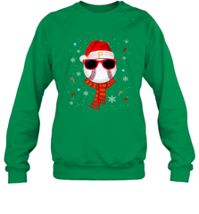 Pittsburgh Pirates Logo Christmas Baseball Player Glasses Santa Hat Pajama Gift Crewneck Sweatshirt Crewneck Sweatshirt - jonhlittlestore88