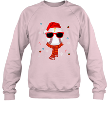 Pittsburgh Pirates Logo Christmas Baseball Player Glasses Santa Hat Pajama Gift Crewneck Sweatshirt Crewneck Sweatshirt - jonhlittlestore88