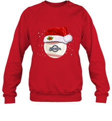 Milwaukee Brewers Logo Baseball Ball Christmas Santa Hat Xmas Sport Funny Snow Crewneck Sweatshirt Crewneck Sweatshirt - jonhlittlestore88