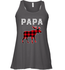 Papa Moose Red Plaid Christmas Pajama Women's Racerback Tank Apparel - jonhlittlestore88