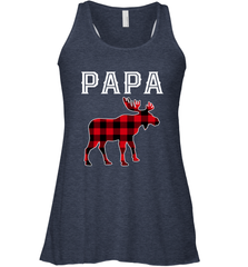 Papa Moose Red Plaid Christmas Pajama Women's Racerback Tank Apparel - jonhlittlestore88