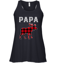 Papa Moose Red Plaid Christmas Pajama Women's Racerback Tank Apparel - jonhlittlestore88