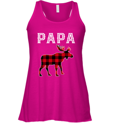 Papa Moose Red Plaid Christmas Pajama Women's Racerback Tank Apparel - jonhlittlestore88
