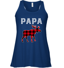 Papa Moose Red Plaid Christmas Pajama Women's Racerback Tank Apparel - jonhlittlestore88