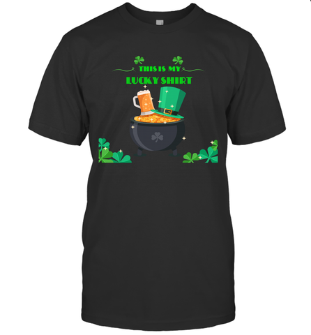 This is my lucky shirt on St Patricks Day Men's T-Shirt Men's T-Shirt / Black / S Men's T-Shirt - jonhlittlestore88