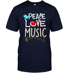 Peace Love Music Hippie Hipster Festival Men's T-Shirt Men's T-Shirt - jonhlittlestore88