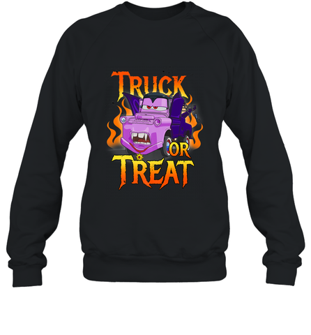 Disney Pixar Cars Halloween Vampire Truck Or Treat Crewneck Sweatshirt Crewneck Sweatshirt / Black / S Crewneck Sweatshirt - jonhlittlestore88