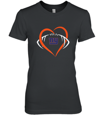 NFL New York Giants Heart Love Football Women's Premium T-Shirt Women's Premium T-Shirt - jonhlittlestore88