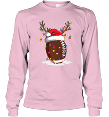 NFL Christmas Football Reindeer Funny Santa Hat Xmas Kids Gift Long Sleeve T-Shirt Long Sleeve T-Shirt - jonhlittlestore88