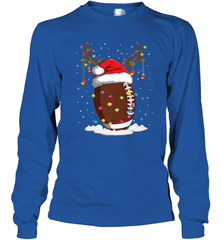 NFL Christmas Football Reindeer Funny Santa Hat Xmas Kids Gift Long Sleeve T-Shirt Long Sleeve T-Shirt - jonhlittlestore88