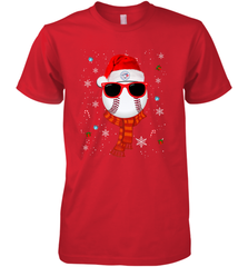 Toronto Blue Jays LogoChristmas Baseball Player Glasses Santa Hat Pajama Gift Men's Premium T-Shirt Men's Premium T-Shirt - jonhlittlestore88