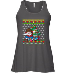 NFL Ugly Christmas Dabbing Santa Football Gift Women's Racerback Tank Women's Racerback Tank - jonhlittlestore88