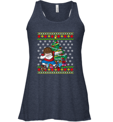 NFL Ugly Christmas Dabbing Santa Football Gift Women's Racerback Tank Women's Racerback Tank - jonhlittlestore88