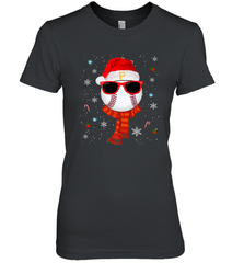 Pittsburgh Pirates Logo Christmas Baseball Player Glasses Santa Hat Pajama Gift Women's Premium T-Shirt Women's Premium T-Shirt - jonhlittlestore88