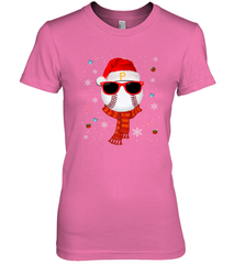 Pittsburgh Pirates Logo Christmas Baseball Player Glasses Santa Hat Pajama Gift Women's Premium T-Shirt Women's Premium T-Shirt - jonhlittlestore88