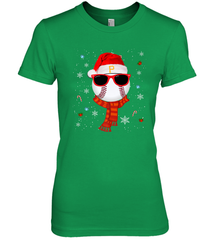 Pittsburgh Pirates Logo Christmas Baseball Player Glasses Santa Hat Pajama Gift Women's Premium T-Shirt Women's Premium T-Shirt - jonhlittlestore88