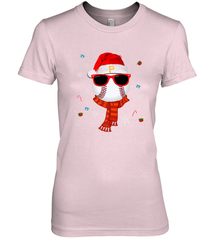 Pittsburgh Pirates Logo Christmas Baseball Player Glasses Santa Hat Pajama Gift Women's Premium T-Shirt Women's Premium T-Shirt - jonhlittlestore88