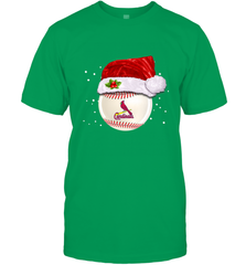 St. Louis Cardinals Logo Baseball Ball Christmas Santa Hat Xmas Sport Funny Snow Men's T-Shirt Men's T-Shirt - jonhlittlestore88