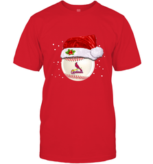 St. Louis Cardinals Logo Baseball Ball Christmas Santa Hat Xmas Sport Funny Snow Men's T-Shirt Men's T-Shirt - jonhlittlestore88