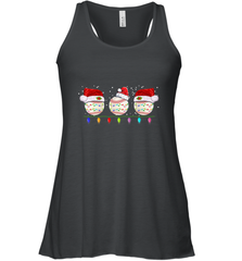 Three Baseball Balls Christmas Gift Santa Xmas lights Snow Women's Racerback Tank Women's Racerback Tank - jonhlittlestore88