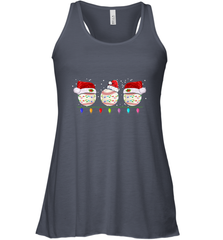 Three Baseball Balls Christmas Gift Santa Xmas lights Snow Women's Racerback Tank Women's Racerback Tank - jonhlittlestore88