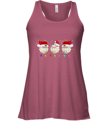 Three Baseball Balls Christmas Gift Santa Xmas lights Snow Women's Racerback Tank Women's Racerback Tank - jonhlittlestore88