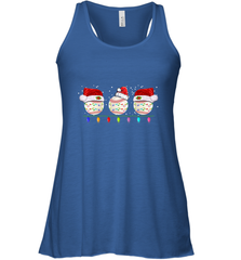 Three Baseball Balls Christmas Gift Santa Xmas lights Snow Women's Racerback Tank Women's Racerback Tank - jonhlittlestore88