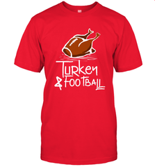 Turkey And Football Thanksgiving Day Football Fan Holiday Gift Men's T-Shirt Men's T-Shirt - jonhlittlestore88