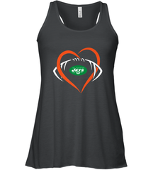 NFL New York Jets Heart Love Football Women's Racerback Tank Women's Racerback Tank - jonhlittlestore88
