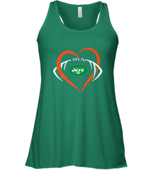 NFL New York Jets Heart Love Football Women's Racerback Tank Women's Racerback Tank - jonhlittlestore88