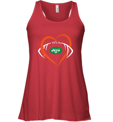 NFL New York Jets Heart Love Football Women's Racerback Tank Women's Racerback Tank - jonhlittlestore88