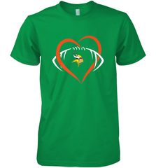 NFL Minnesota Vikings Heart Love Football Men's Premium T-Shirt Men's Premium T-Shirt - jonhlittlestore88
