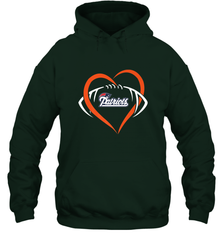 NFL New England Patriots Heart Love Football Hooded Sweatshirt Hooded Sweatshirt - jonhlittlestore88