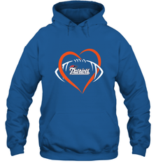 NFL New England Patriots Heart Love Football Hooded Sweatshirt Hooded Sweatshirt - jonhlittlestore88