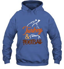 Turkey And Football Thanksgiving Day Football Fan Holiday Hooded Sweatshirt Hooded Sweatshirt - jonhlittlestore88
