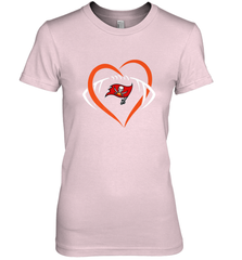NFL Tampa Bay Buccaneers Heart Love Football Women's Premium T-Shirt Women's Premium T-Shirt - jonhlittlestore88